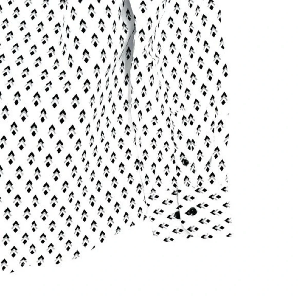 NWT Silver Stone Geo Collection Men's‎ Shirt Large Modern Fit Button Down $149